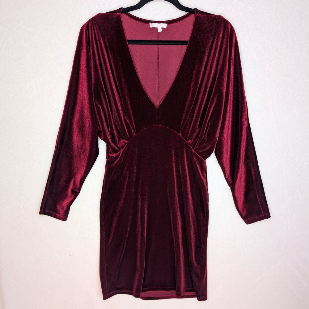 GB Giani Bini Red Velvet Velour Mini Dress Size M